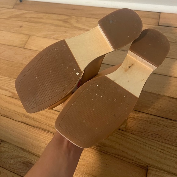 Sanctuary lively soft leather wooden platforms - Picture 4 of 4